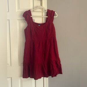 Old Navy Red Cotton Dress